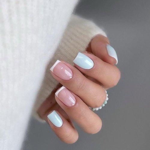 Clean French manicure